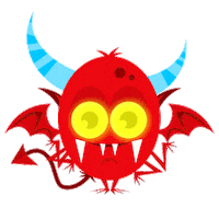 academons monsters monstruos academons Sticker