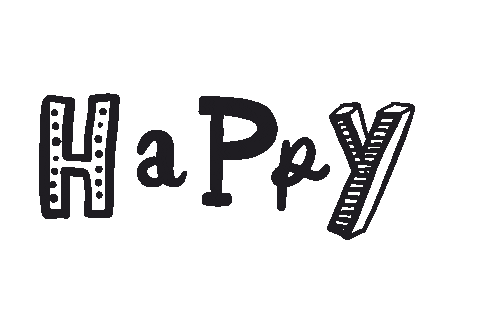 Happy ハッピー Sticker