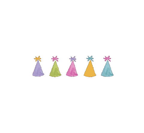 fuchsiafeeling party birthday party hats birthday hats Sticker
