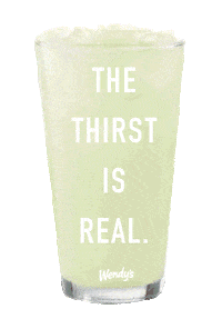 strawberry lemonade drinks Sticker by Wendy's