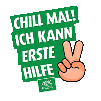 First Aid Lebensretter Sticker by AOK PLUS