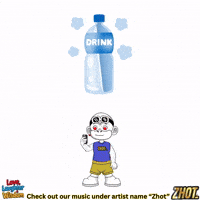 Refreshing Drink Water GIF by Zhot Music
