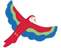 Indian Summer Parrot Sticker by Frugi