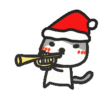 Christmas Trumpet Sticker by yomoyeah