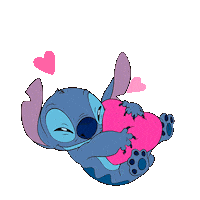 disneystyletw love dog blue disney Sticker