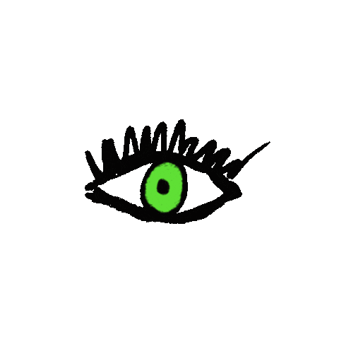 bukesque halloween green eyes scary Sticker