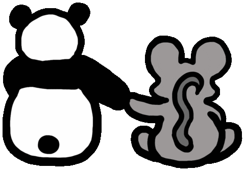 Panda Love Sticker by Ruppert Tellac