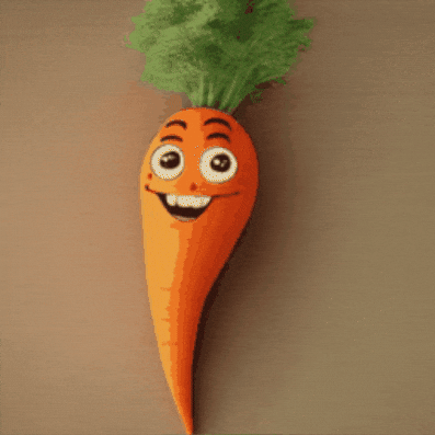 Happy Carrot GIF by Gallery.fm