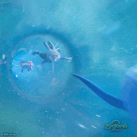 Judy Hopps Swimming GIF by Walt Disney Animation Studios