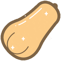 Butternut Squash Food Sticker by FarmBot