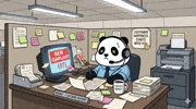 Tired Work From Home GIF by Kanpai Pandas