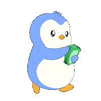Money Penguin Sticker by Pudgy Penguins