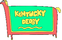 Kentucky Derby Horse Sticker by Jason Clarke
