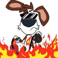 On Fire Burn Sticker by VeeFriends