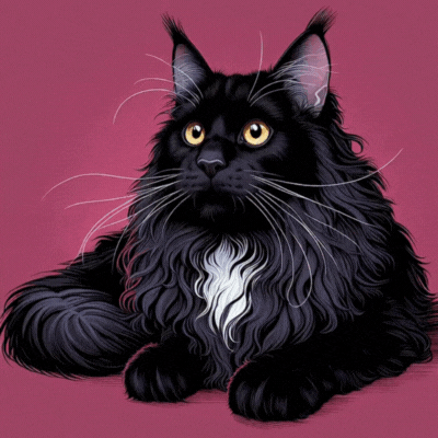 justsomelady giphyupload cat pet black cat GIF