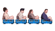 humorkulten tunnelbana tuben tubengenomlivet tåg Sticker