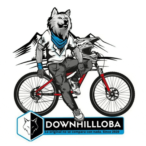 Downhillloba giphygifmaker bike wolf mtb GIF