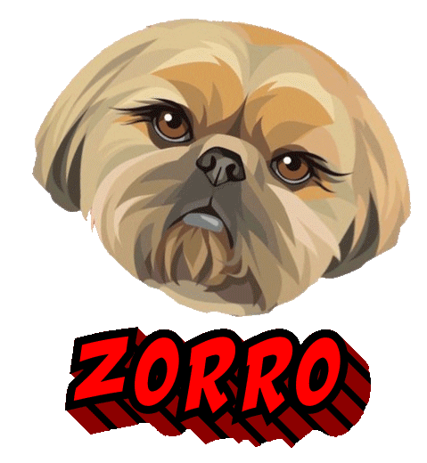 Dog Zorro Sticker