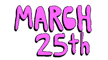March 25Th Sticker by deladeso