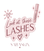 SABASKIN wow skincare lashes resultados Sticker