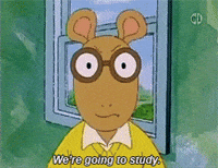 arthur studying GIF
