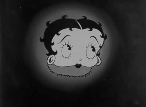 black and white wink GIF