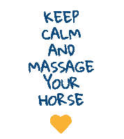 Niagaraequissage horse massage dressage keepcalm Sticker
