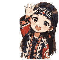 pirikamedia hello kawaii sticker hi Sticker