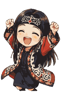 pirikamedia happy kawaii sticker celebrate Sticker