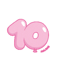 Happy 10 Years Sticker by Molang