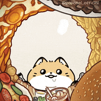 popomel_official food hungry yum pedro GIF