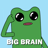 Think Big Brain GIF by fwogs