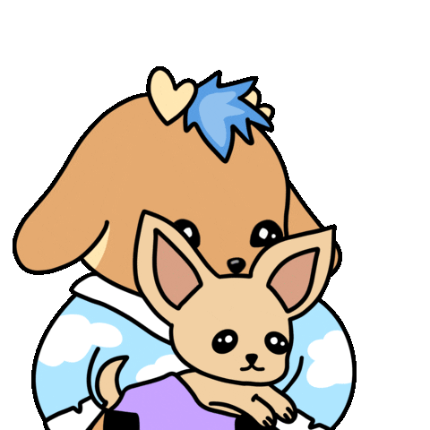 Dog Hug Sticker