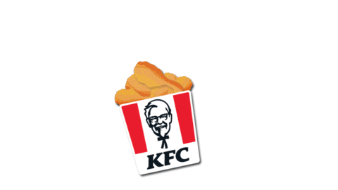 KFC_Polska giphyupload food rainbow yummy Sticker