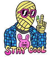Stay Cool Halloween Sticker by Russell Taysom