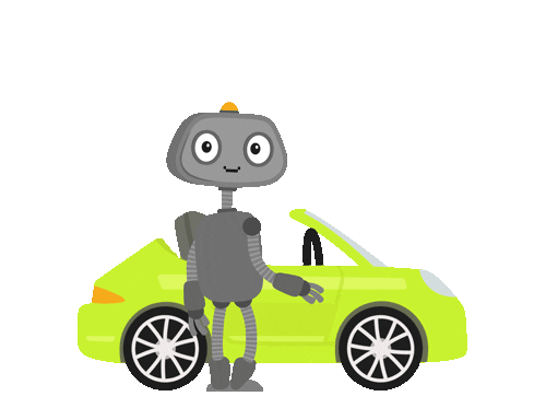 driving lets go Sticker by cabuu