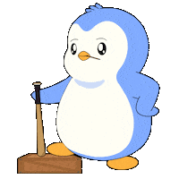 Angry Stay Away Sticker by Pudgy Penguins