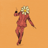 studioaka animation dancing flower man GIF