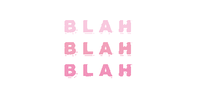 Blah Blah Blah Ss Sticker by Queen of Jetlags