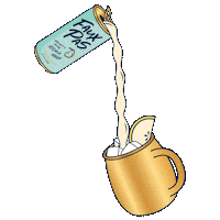 Pour It Out Happy Hour Sticker by Faux Pas Canned Cocktails