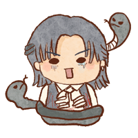 Black Snake Sticker