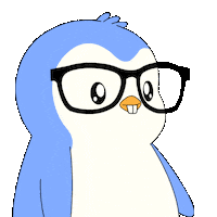 Penguin Glasses Sticker by Pudgy Penguins