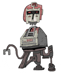 robot droid GIF by Peter Carlson