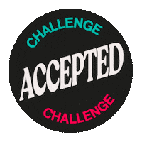 Challenge Accepted Sticker by Flopicco Studio