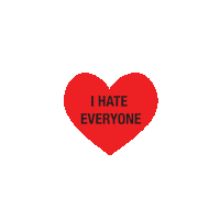 I Hate Love Sticker by Updf