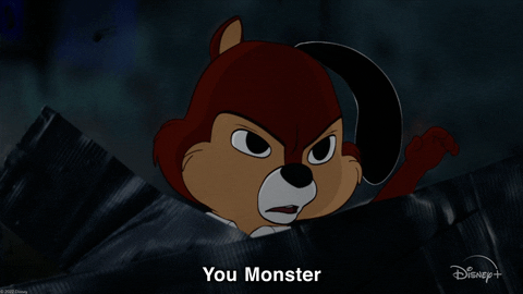 Chip N Dale Monster GIF by Disney+
