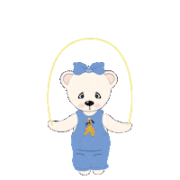 Jumping Teddy Bears Sticker