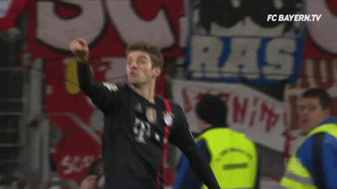 happy celebration GIF by FC Bayern Munich