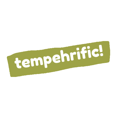 tempehking giphyupload vegan tempe plant power Sticker