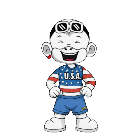 American Flag Usa Sticker by Zhot Shop
